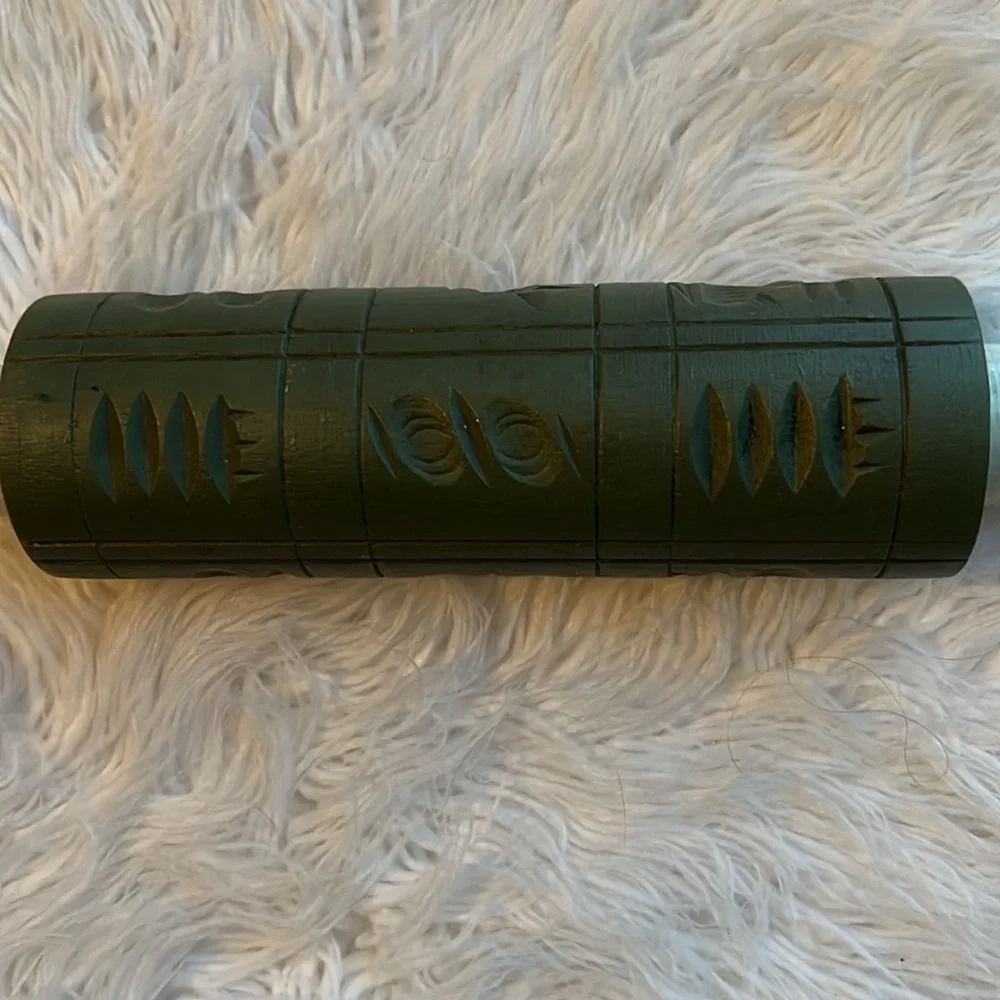 Vintage Springerle Carved Wood Rolling Pin German Cookie Mould Biscuit